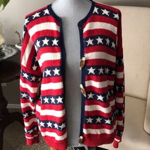 Vintage Patriotic Cardigan